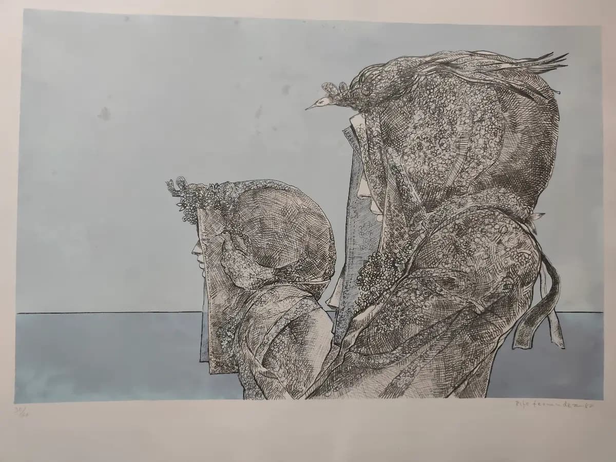 Dos mujeres en gris por Rafa Fernández