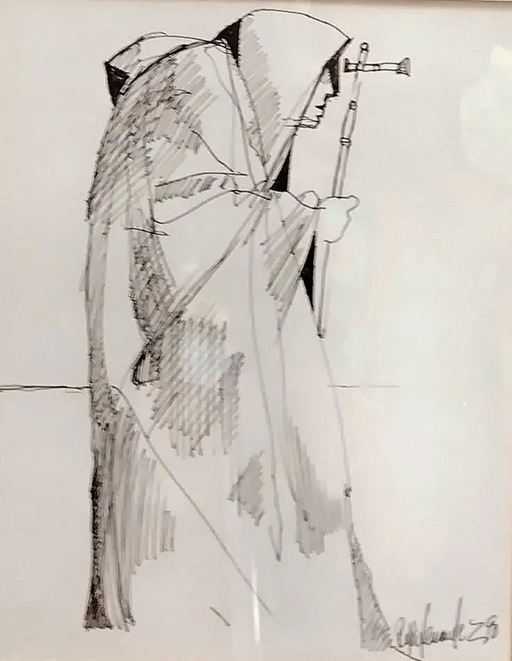 Monge con Ferula por Rafa Fernández