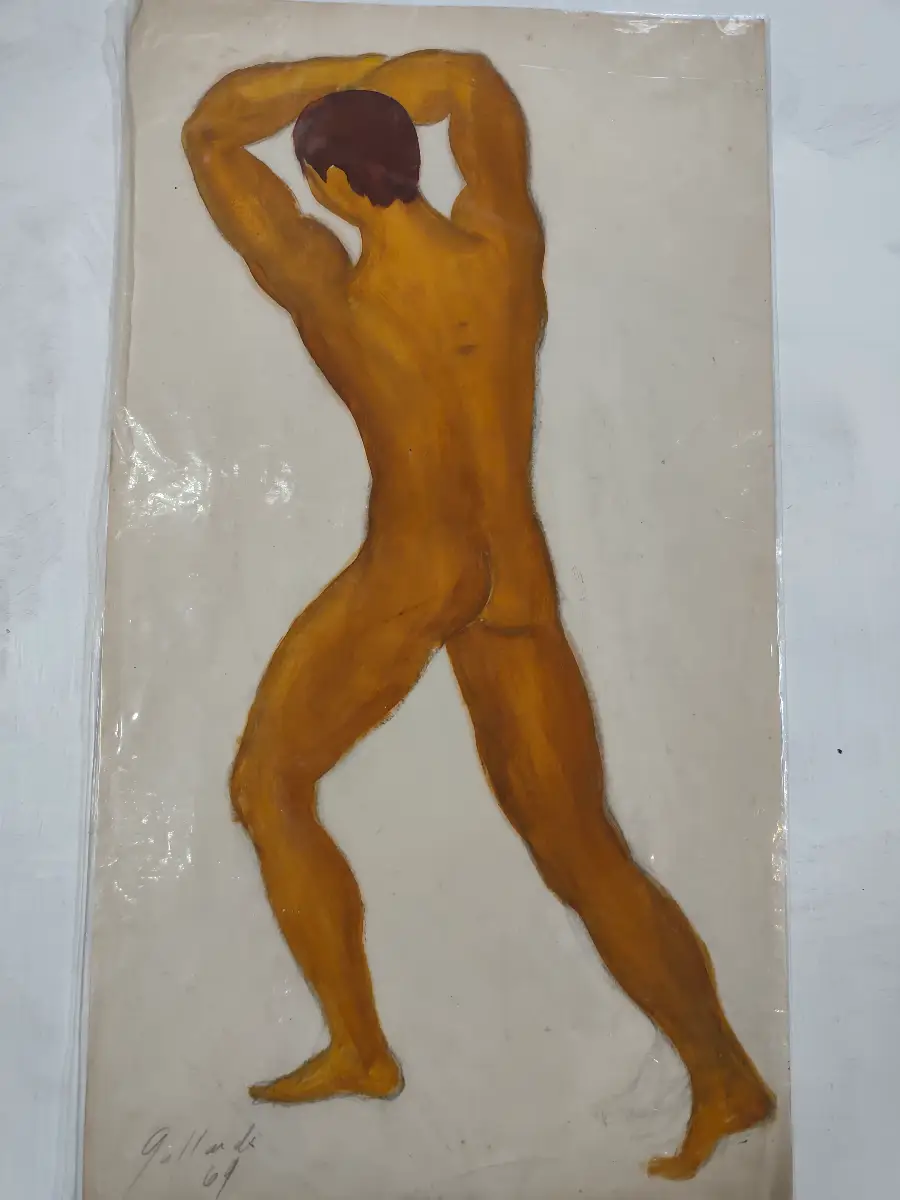 Hombre Desnudo año 64 por Jorge Gallardo