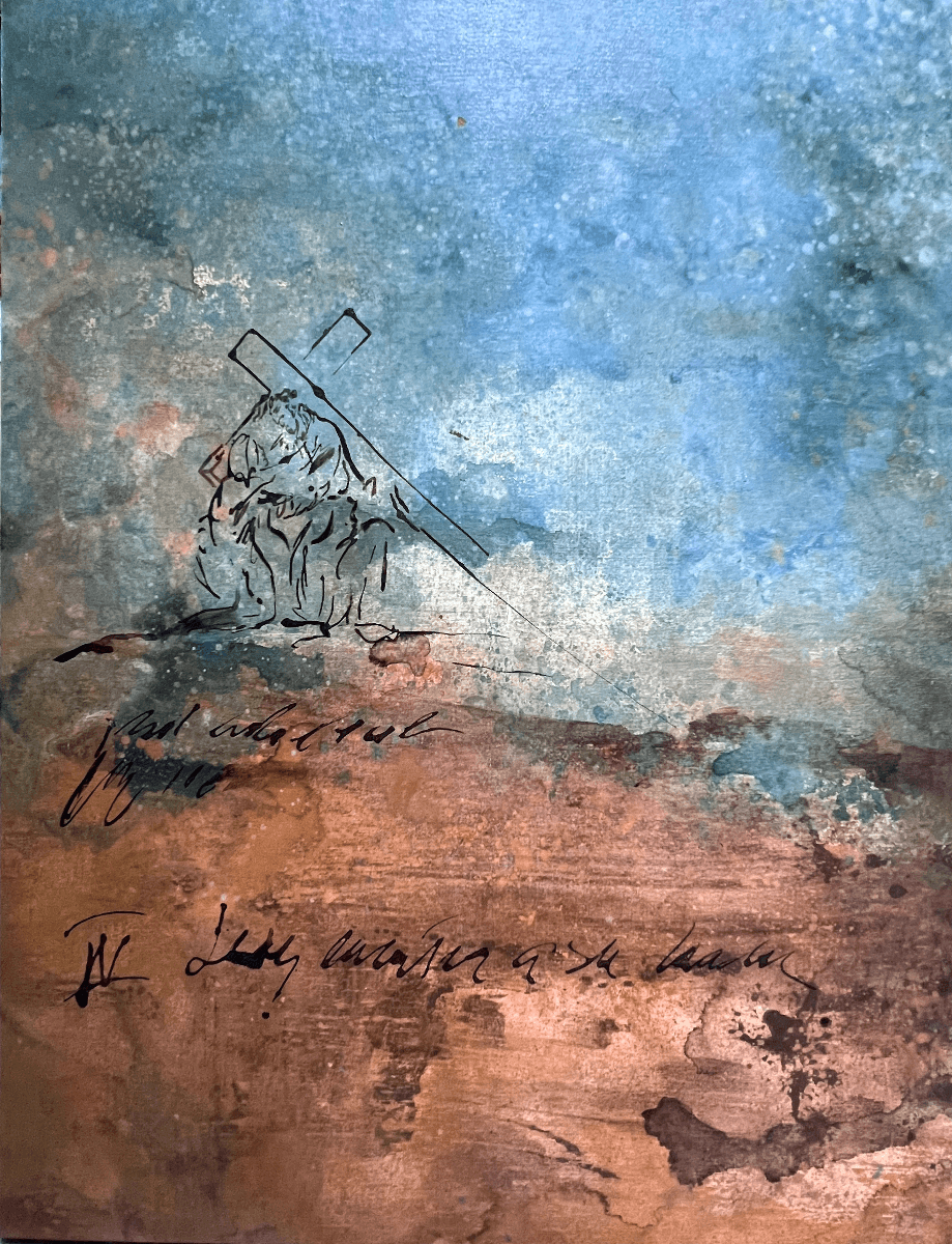 Crucifixion de Cristo #4 María y Jesús por Guillermo Conte